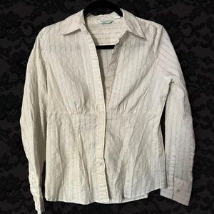 White Button-Up Blouse